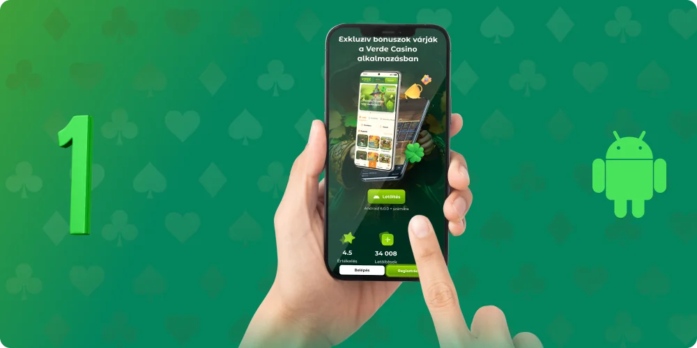 A Verde Casino alkalmazás letöltésének első lépése