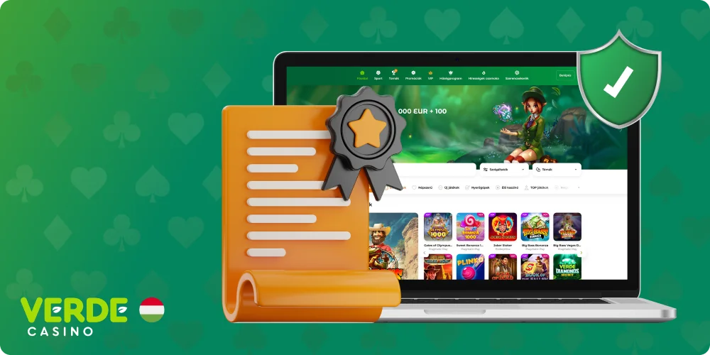 A Verde Casino legális és biztonságos Magyarországon