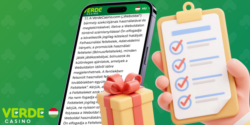 Nézze meg a Verde Casino bónuszok beváltásának követelményeit